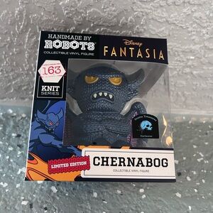 Disney Knit Series Chernabog Figure - Navy with Purple Wings and Yellow Eyes